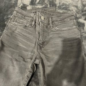 grey denim jeans. extra stretch.